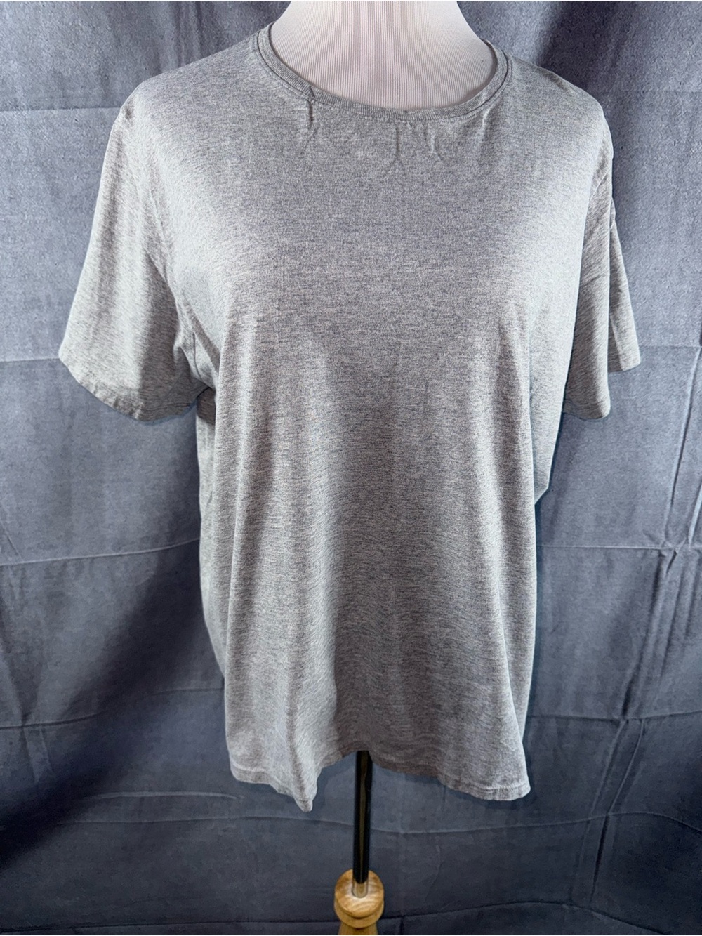 2648-Just My Size Heather Gray Short Sleeve Crew Tee